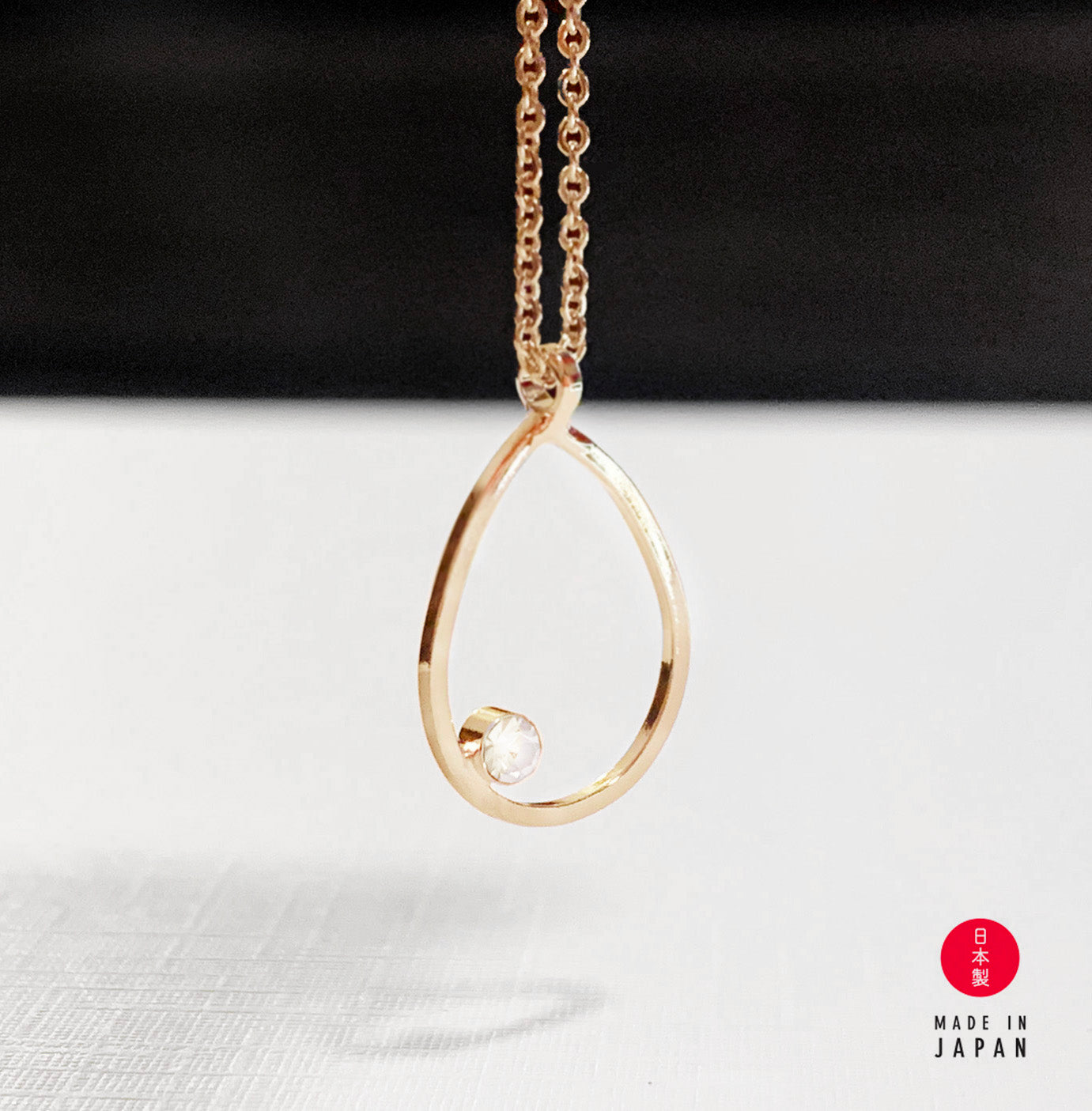 18K Drop Dia - Gold