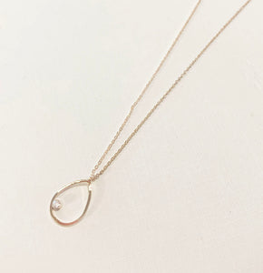 18K Drop Dia - Gold
