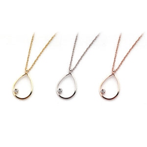 18K Drop Dia - Gold