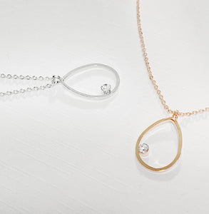 18K Drop Dia - Gold