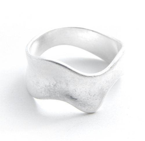 Antique Wave Ring - Silver